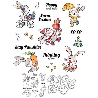 Happy Rabbit Dies & Stamps Set