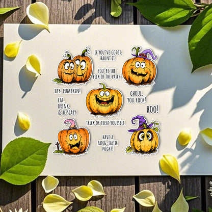 Halloween Pumpkin Dies & Stamps Set