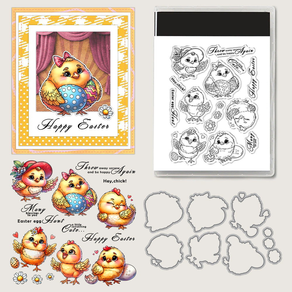 Easter Theme Dies & Stamps Set