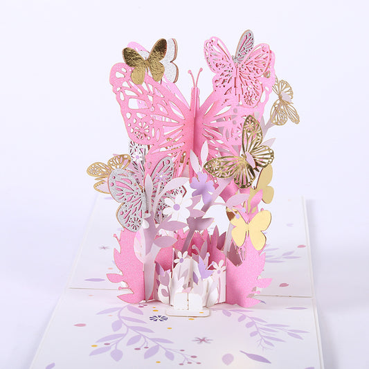 3D Butterfly Pop-Up Greeting Card