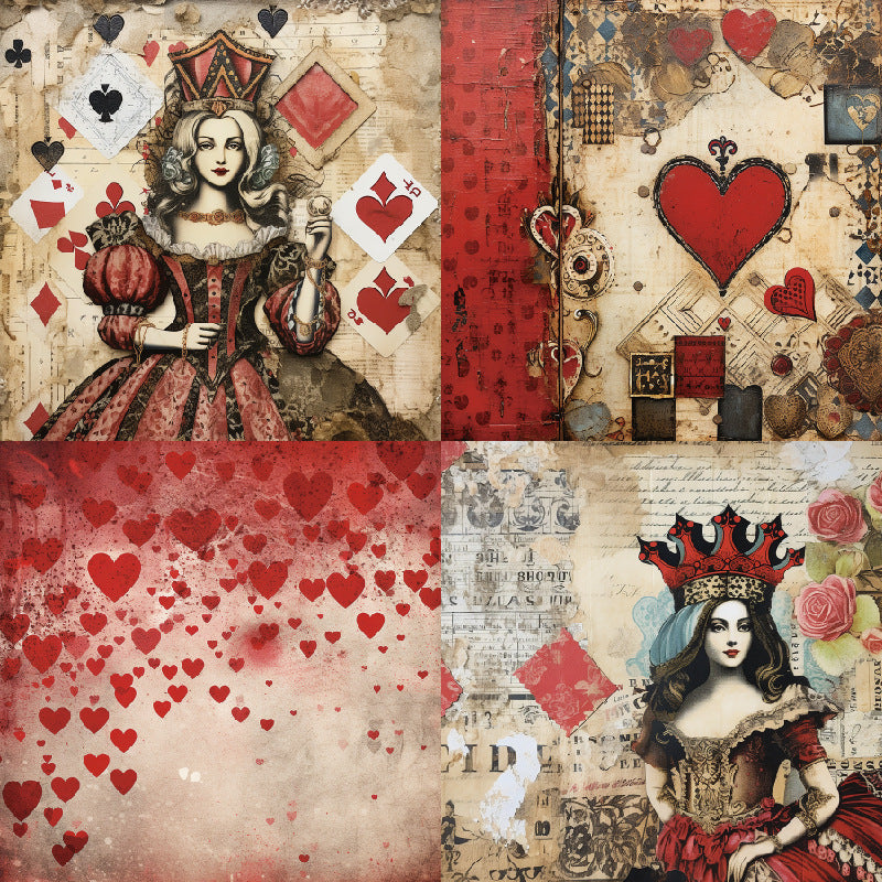 24PCS 6" Queen Scrapbook Paper & Cardstock