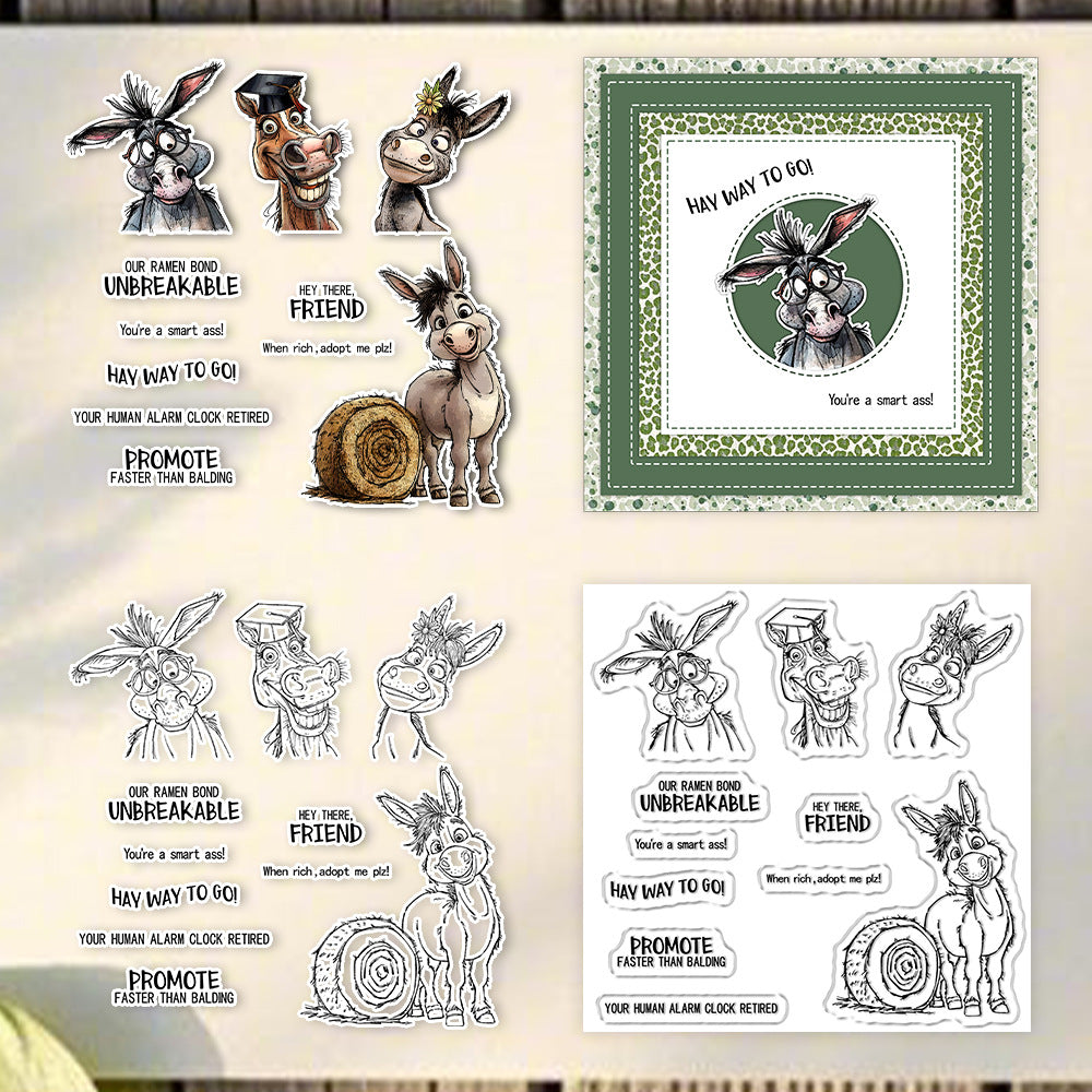 Graduation Donkey Clear Stamps