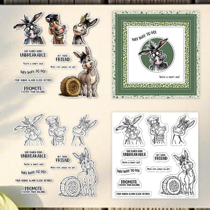 Graduation Donkey Clear Stamps