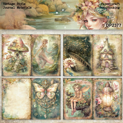 A5 Fantasy Fairy DIY Journal Scrapbook Paper