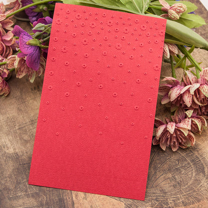 Flower Pattern Plastic Embossing Folder