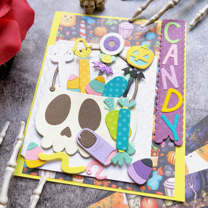 Skull Candy Basket Metal Cutting Dies