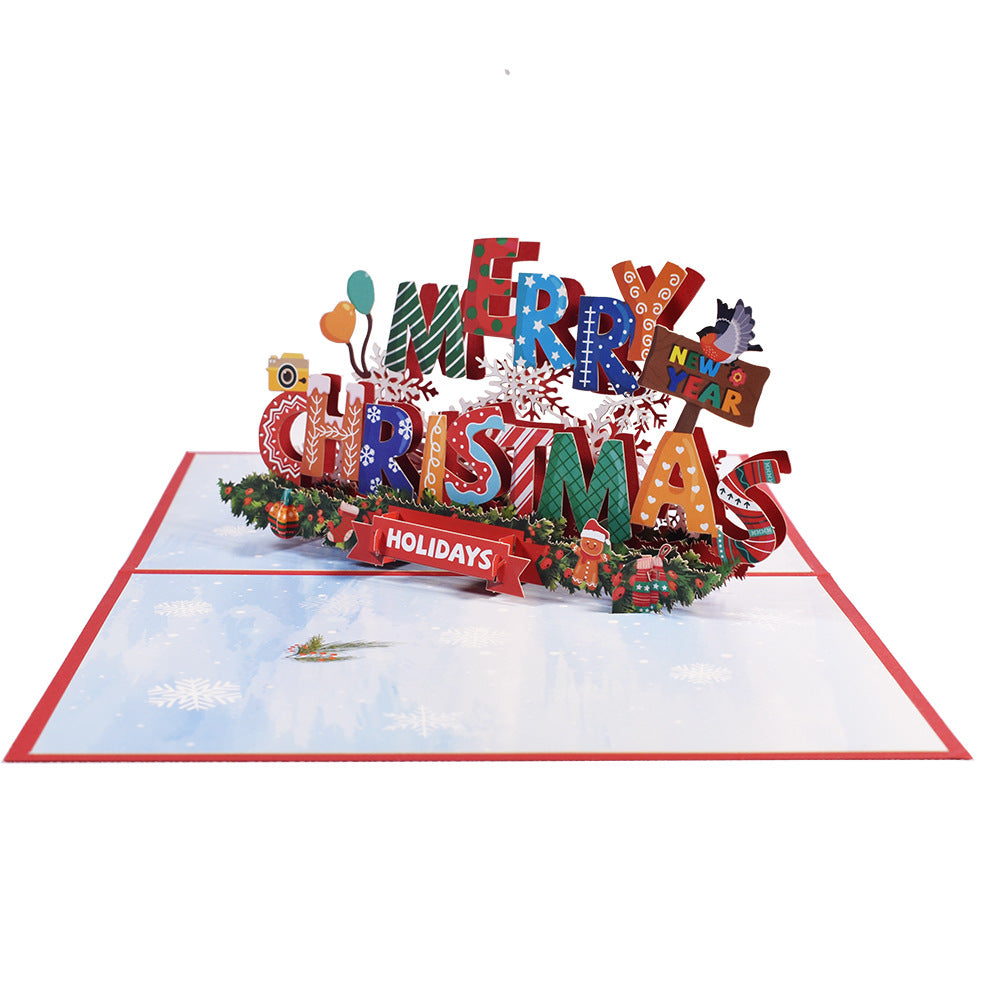 3D Creative Christmas Series Pop-Up Greeting Card