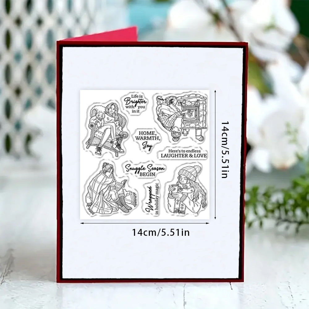 Winter Girl's Daily Life Clear Stamps
