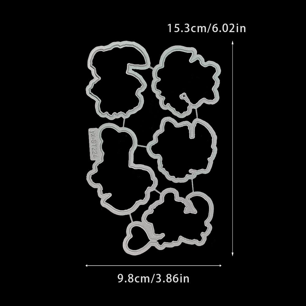 Valentine's Day Raccoon Dies & Stamps Set