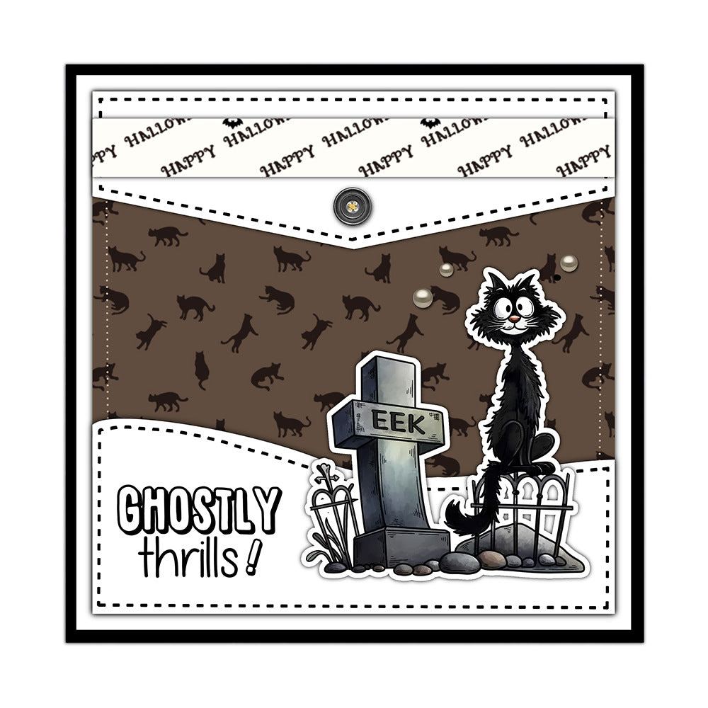 Halloween Elements Dies & Stamps Set