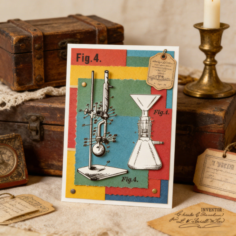 Vintage Background DIY Scrapbook Clear Stamps