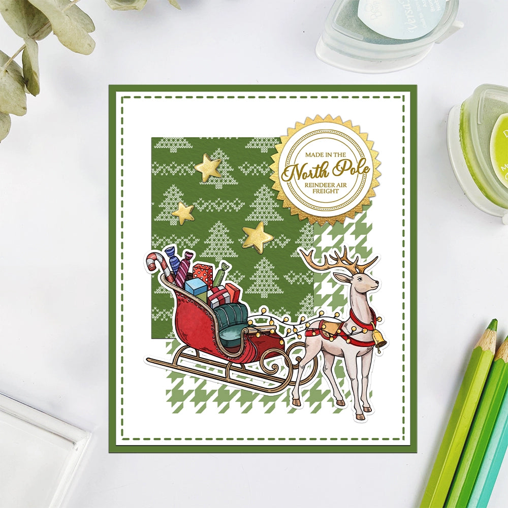 Christmas Reindeer Dies & Stamps Set