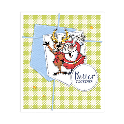 Santa Claus and Reindeer Dies & Stamps Set