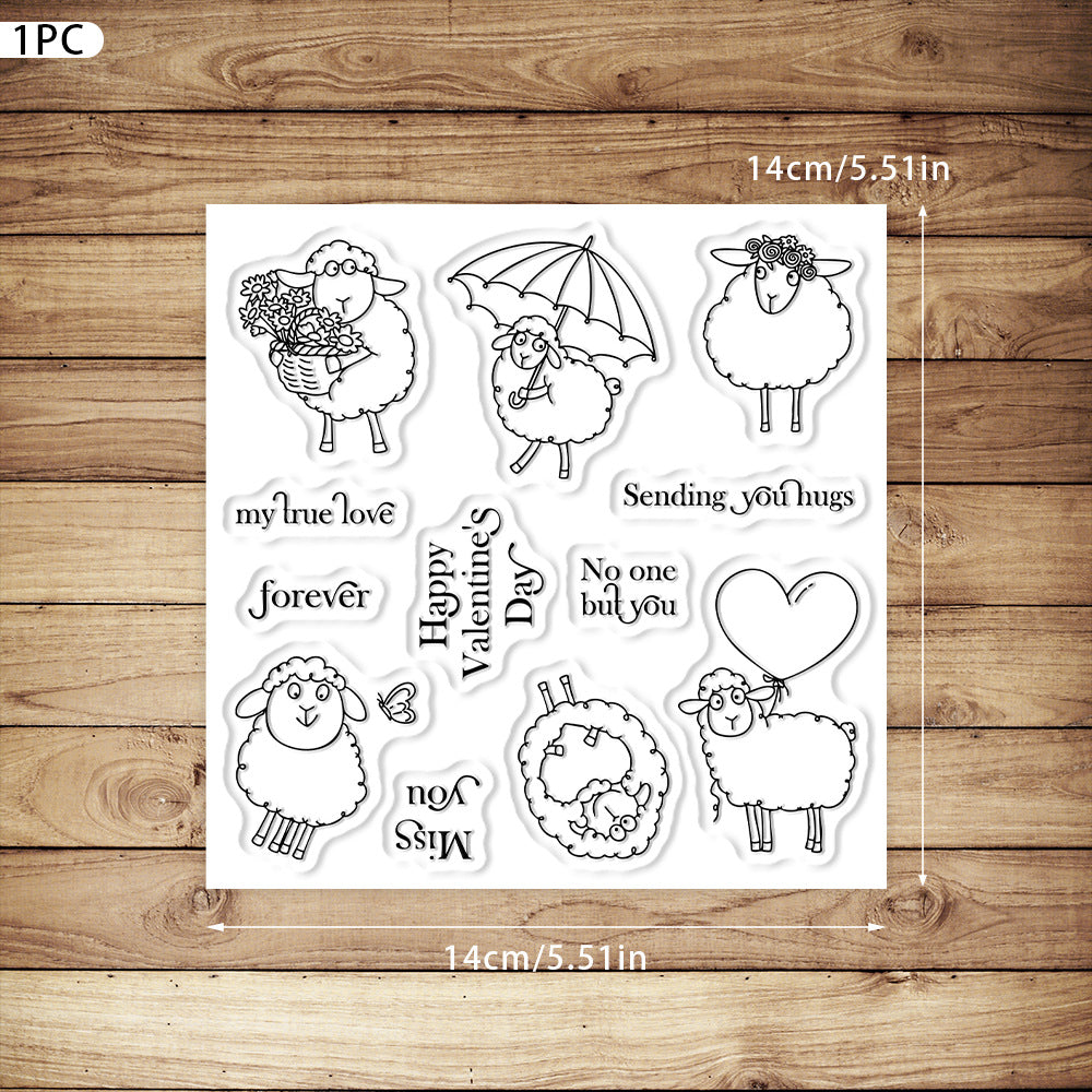 Valentine's Day Lamb Dies & Stamps Set