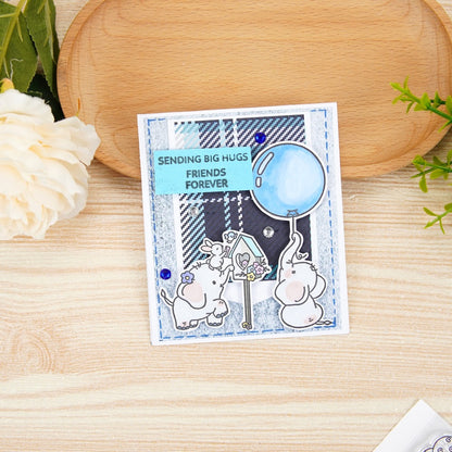 Balloon Elephant Clear Stamps
