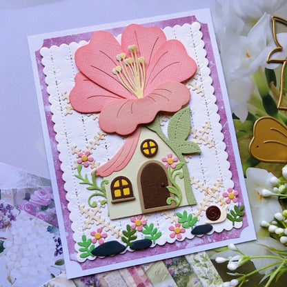 Flower House Metal Cutting Dies