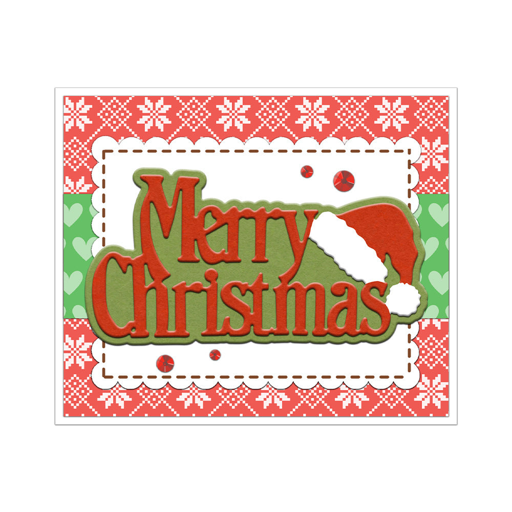 "Merry Christmas" Words Metal Cutting Dies