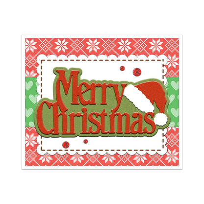 "Merry Christmas" Words Metal Cutting Dies