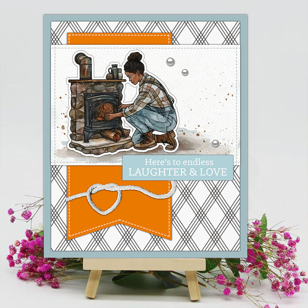 Winter Girl's Daily Life Clear Stamps