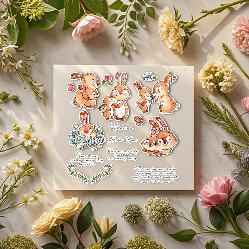 Happy Mother's Day Rabbits Dies & Stamps Set