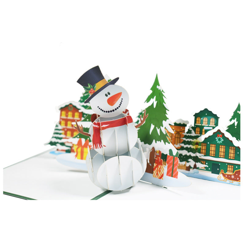 3D Creative Christmas Series Pop-Up Greeting Card