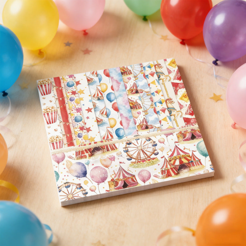 24PCS 6" Ferris wheel Scrapbook Paper & Cardstock