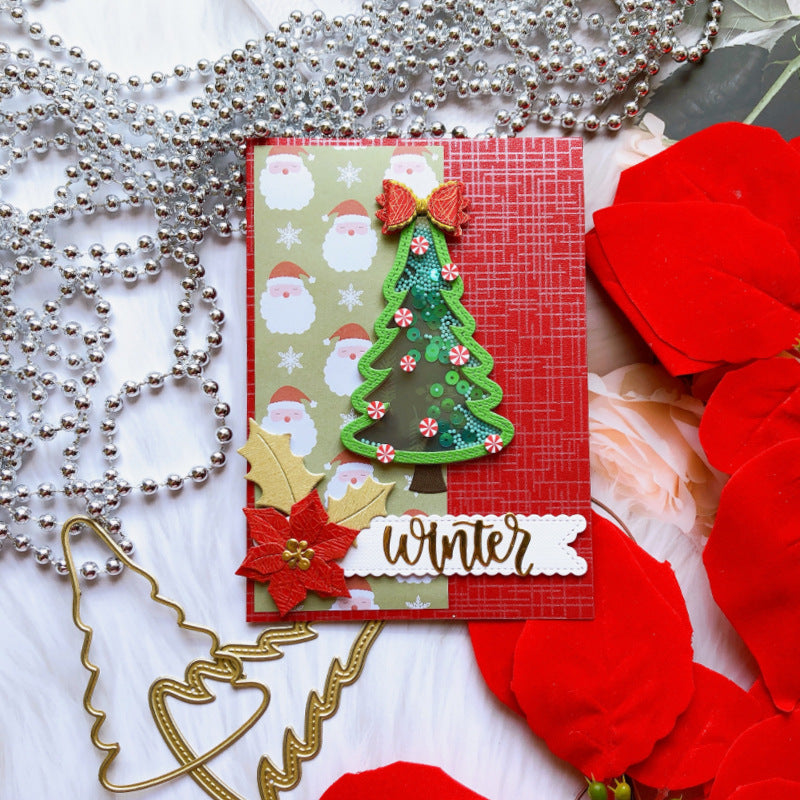 Christmas Tree Shake Card Metal Cutting Dies