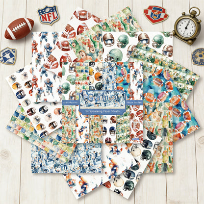 24PCS 6" Game Scrapbook Paper & Cardstock