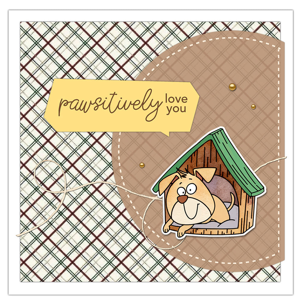 Resting Dogs Dies & Stamps Set