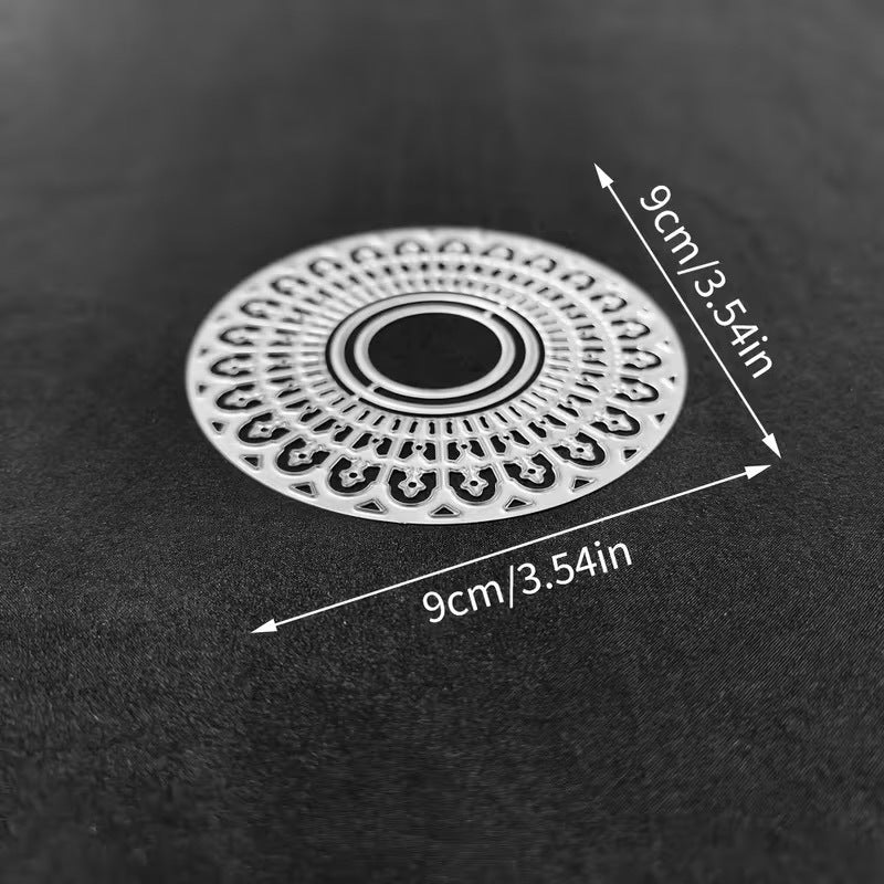 Hollowed-out Lace Circular Frame Metal Cutting Dies