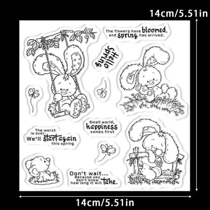 Spring Bunny Dies & Stamps Set