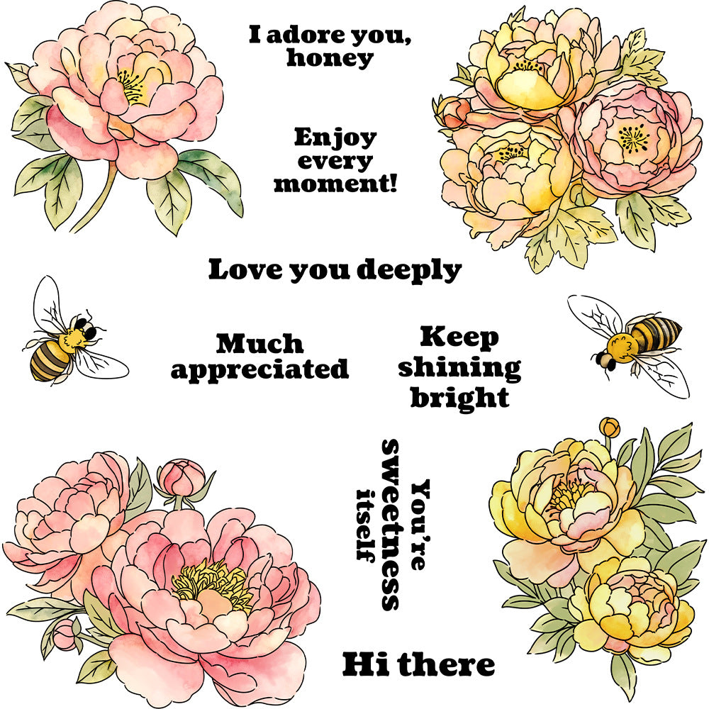 Beautiful Flowers Clear Stamps