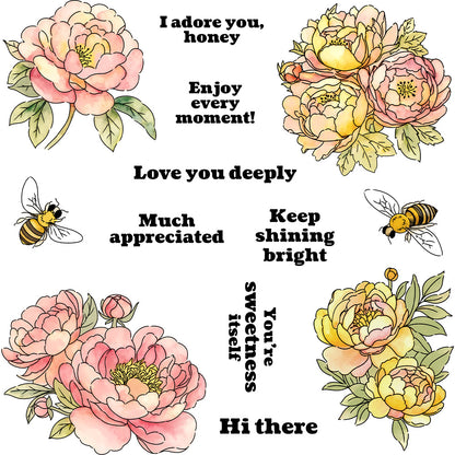Beautiful Flowers Clear Stamps