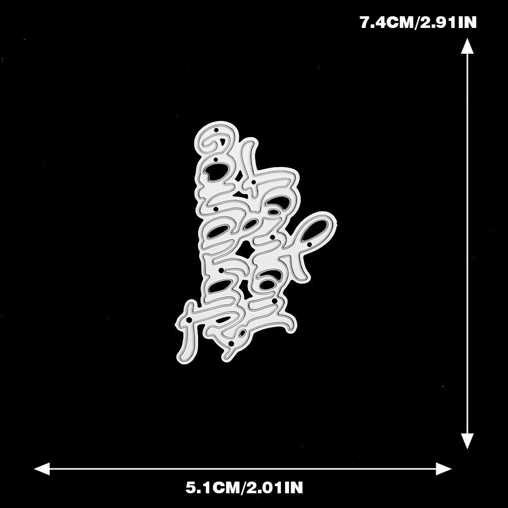 "Congrats to you" Phrase Metal Cutting Dies