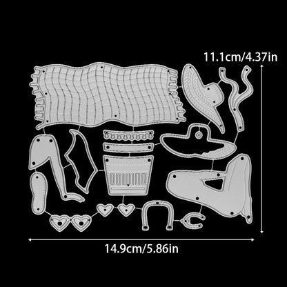Beach Girl Metal Cutting Dies