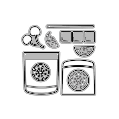 Summer Lemon Cherry Ice Drink Cutting Dies