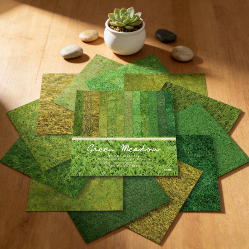 24PCS 6" Green Meadow Scrapbook Paper & Cardstock
