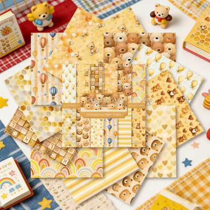 24PCS 6" Mellow Scrapbook Paper & Cardstock