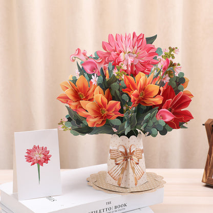 3D Pop-Up Card Creative Bouquet