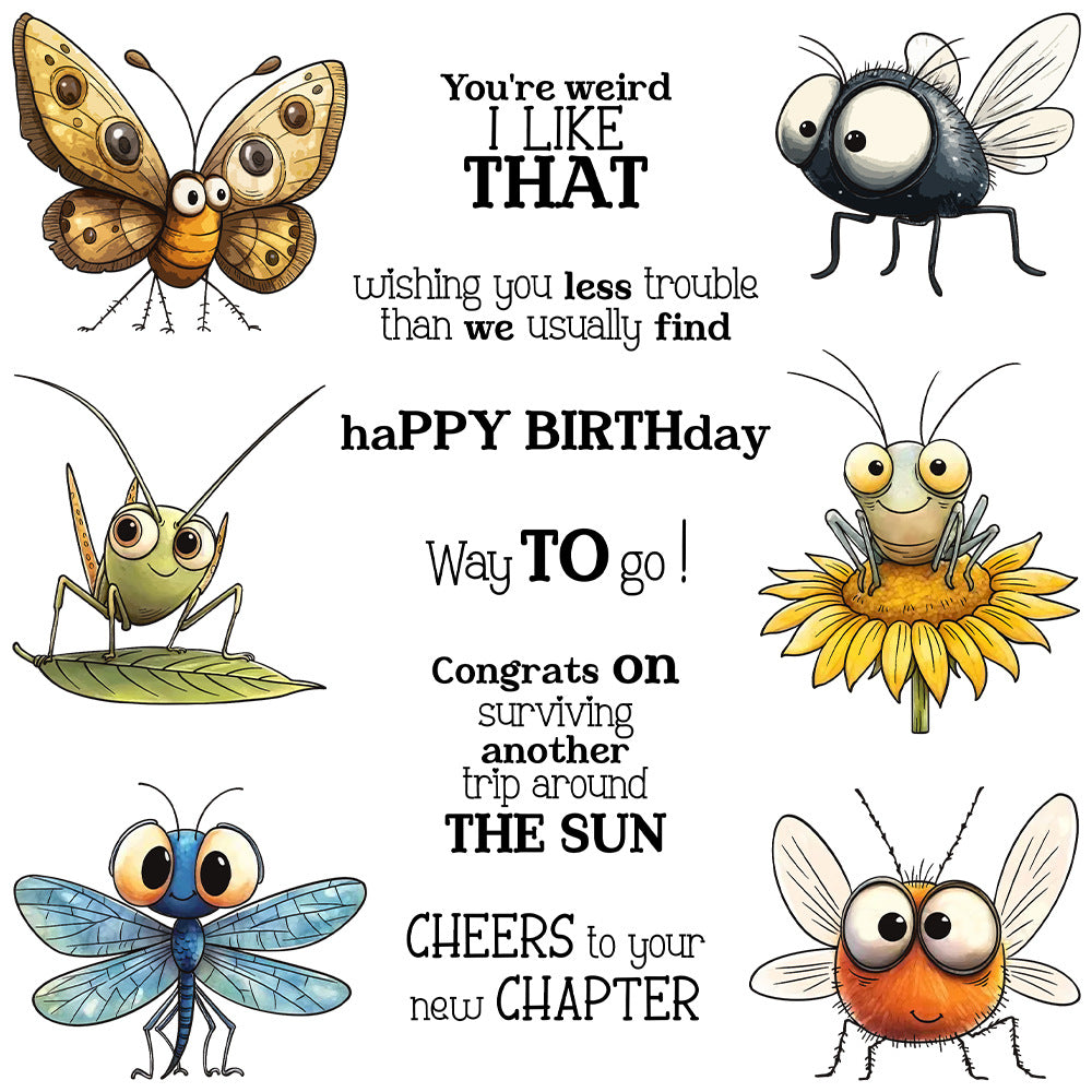 Insect Gathering Dies & Stamps Set