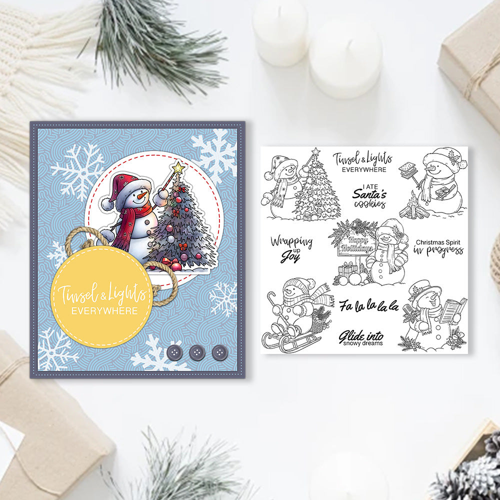 Winter Snowman Clear Stamps