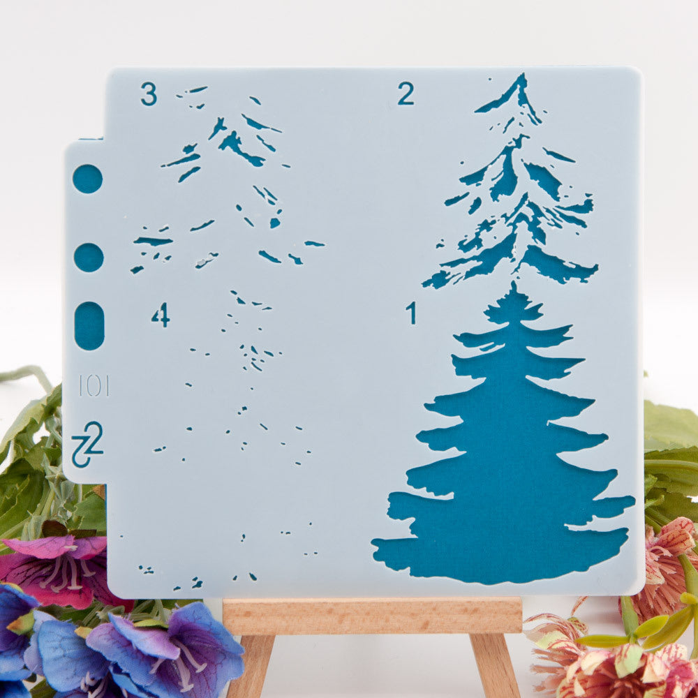 Christmas Tree Hollow Stencil