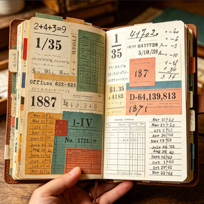 Retro DIY Decorative Journal Clear Stamps