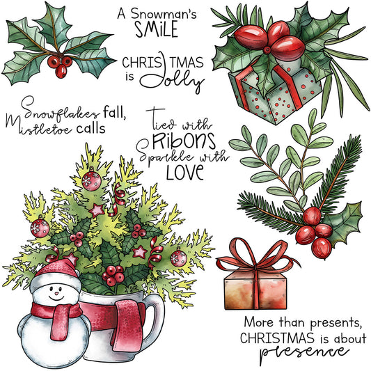Christmas Elements Clear Stamps
