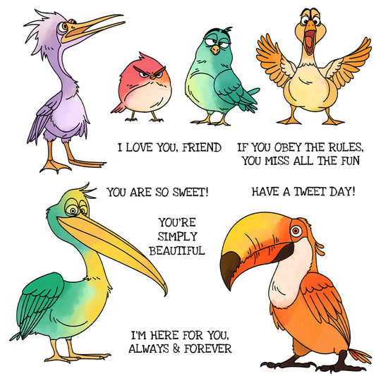 Cute Birds Dies & Stamps Set