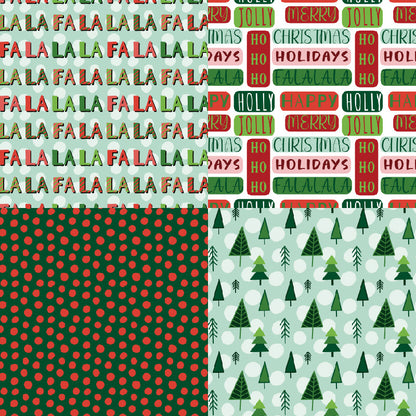 24PCS 6" Feeling Merry Scrapbook Paper & Cardstock