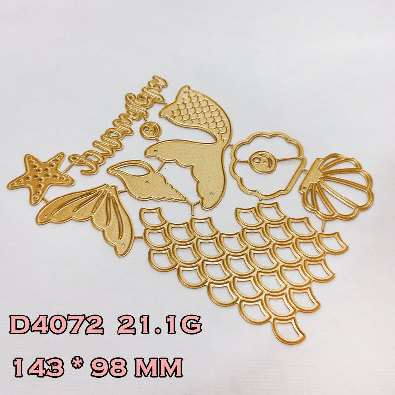 Mermaid Tail Metal Cutting Dies