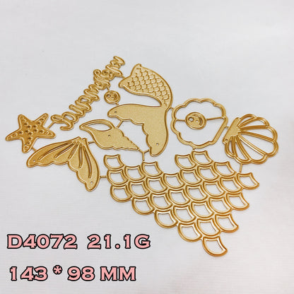 Mermaid Tail Metal Cutting Dies