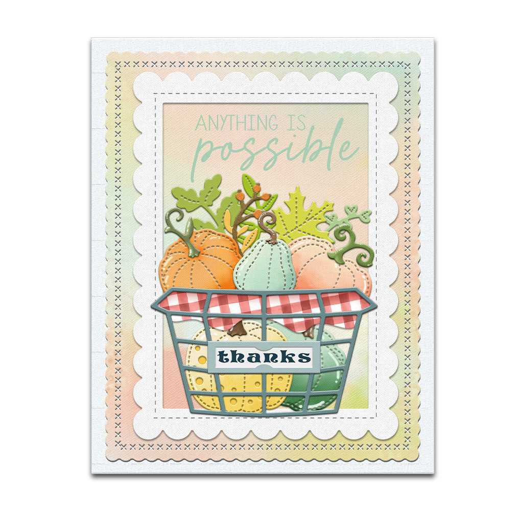 A Basket Of Pumpkins Metal Cutting Dies