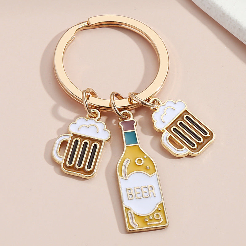 Creative Wine & Beer Keychain